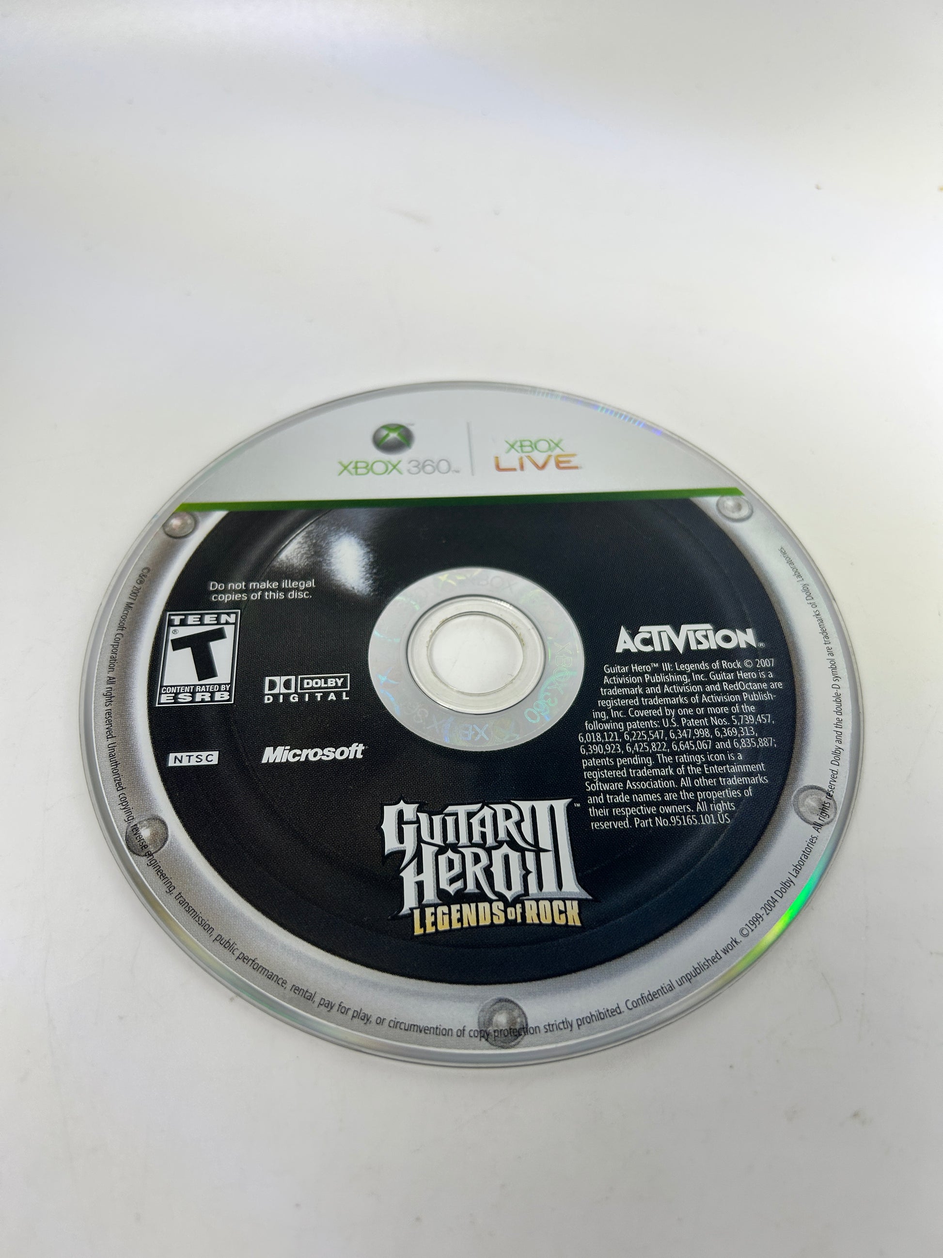 PiXEL-RETRO.COM : MICROSOFT XBOX 360 COMPLETE CIB BOX MANUAL GAME NTSC GUITAR HERO III LEGENDS OF ROCK