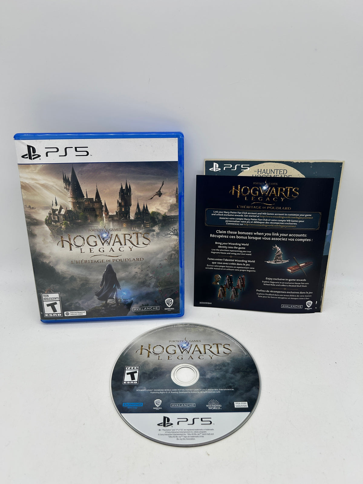 PLAYSTATION 5 (PS5) COMPLETE CIB BOX MANUAL GAME NTSC HOGWARTS LEGACY