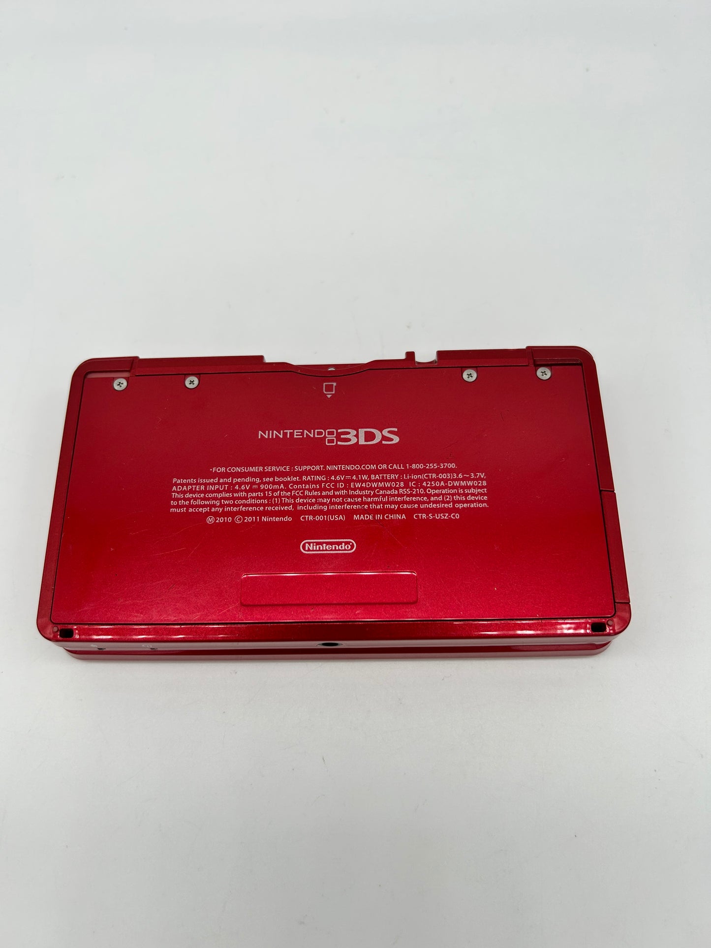 NiNTENDO 3DS CONSOLE | MODEL ROUGE FLAMME RED CTR-001(USA)