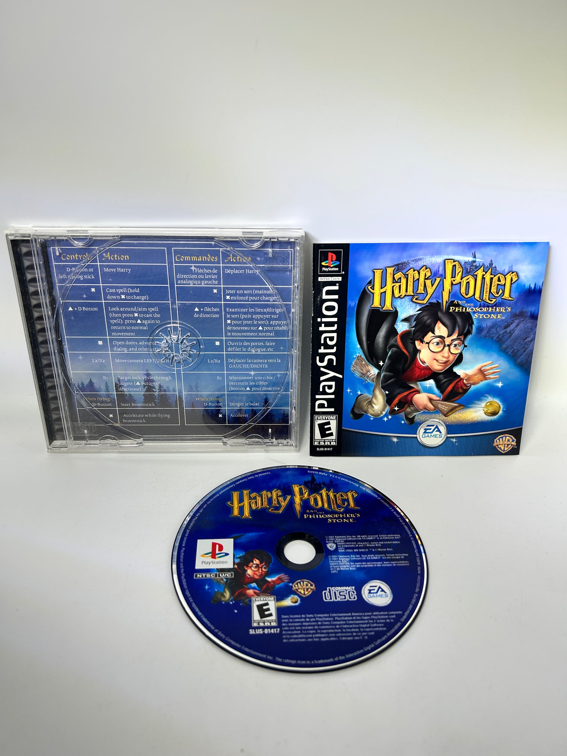 PiXEL-RETRO.COM : SONY PLAYSTATION 1 (PS1) COMPLET CIB BOX MANUAL GAME NTSC HARRY POTTER AND THE PHILOSOPHER'S STONE