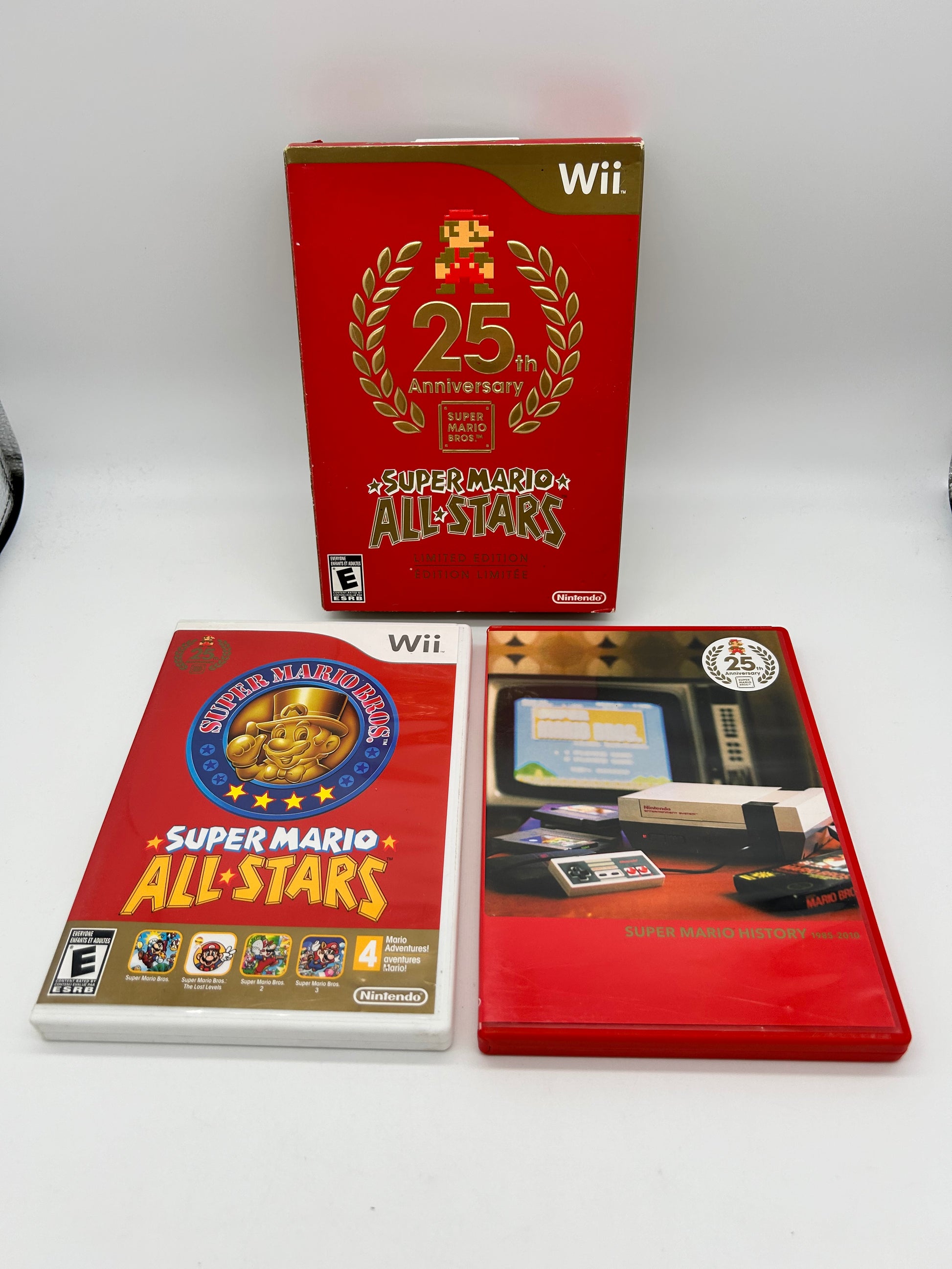 PiXEL-RETRO.COM : NINTENDO WII COMPLET CIB BOX MANUAL GAME NTSC SUPER MARIO ALL-STARS 25TH ANNIVERSARY