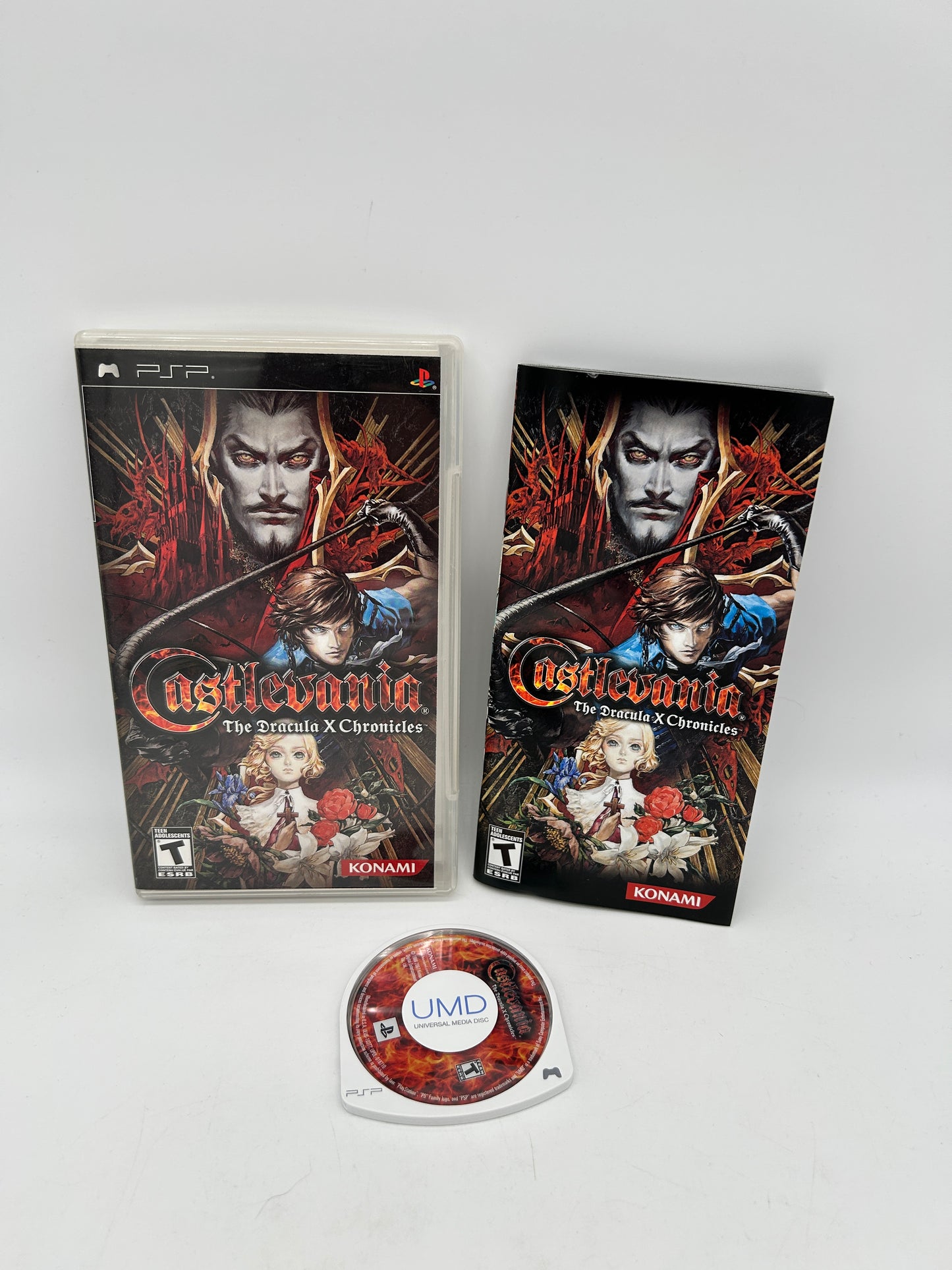 PiXEL-RETRO.COM : SONY PLAYSTATION PORTABLE (PSP) COMPLET CIB BOX MANUAL GAME NTSC CASTLEVANIA THE DRACULA X CHRONICLES