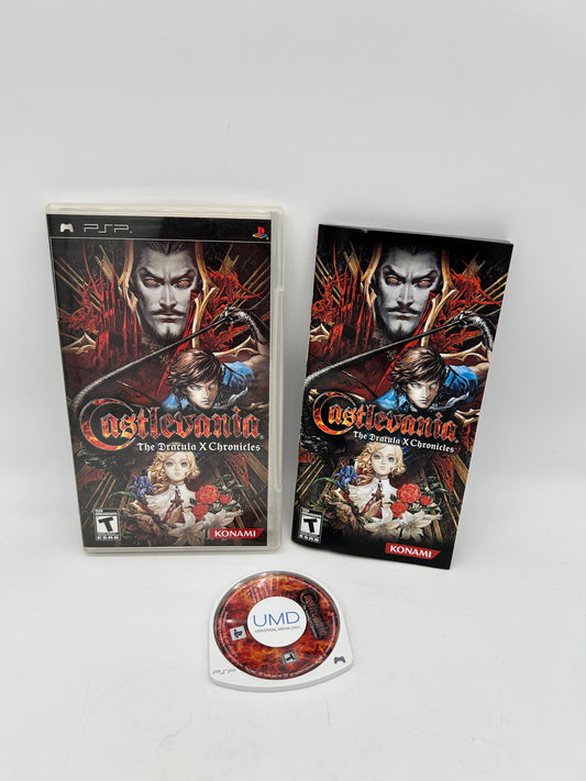 PiXEL-RETRO.COM : SONY PLAYSTATION PORTABLE (PSP) COMPLET CIB BOX MANUAL GAME NTSC CASTLEVANIA THE DRACULA X CHRONICLES