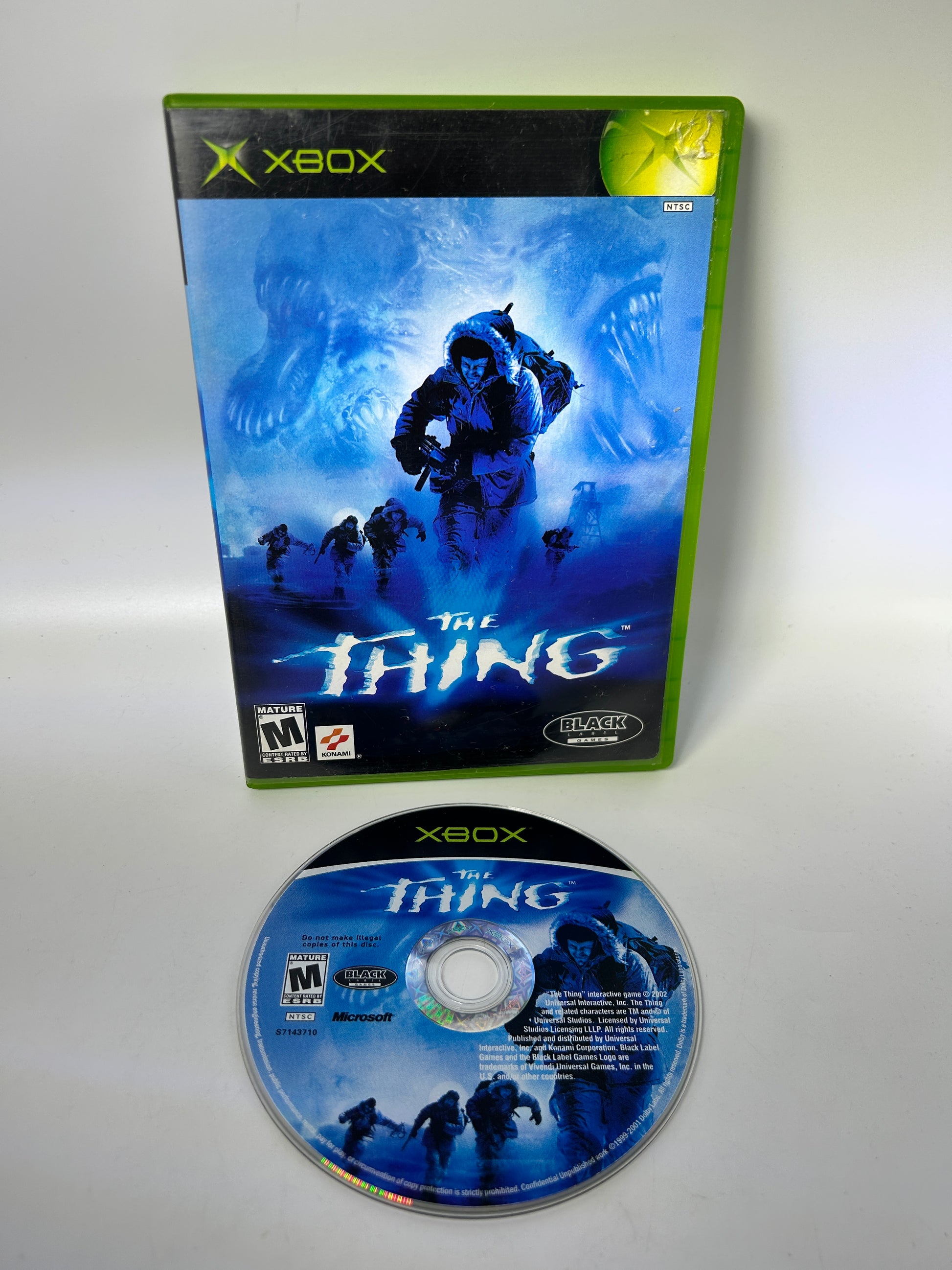 PiXEL-RETRO.COM : MICROSOFT XBOX COMPLET CIB BOX MANUAL GAME NTSC THE THING