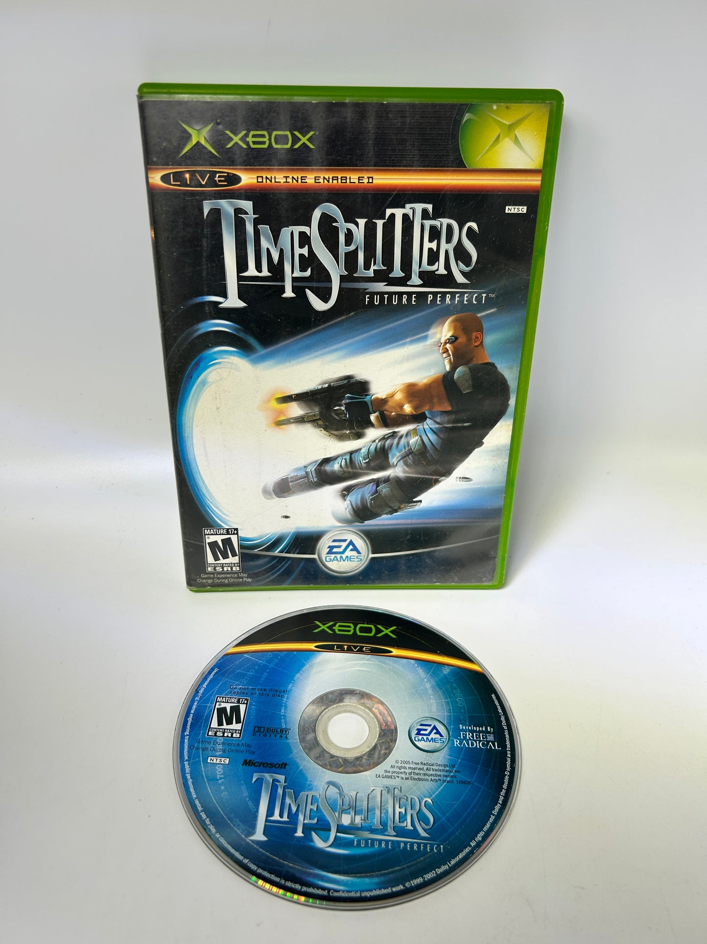 PiXEL-RETRO.COM : MICROSOFT XBOX COMPLETE CIB BOX MANUAL GAME NTSC TIME SPLITTERS FUTURE PERFECT