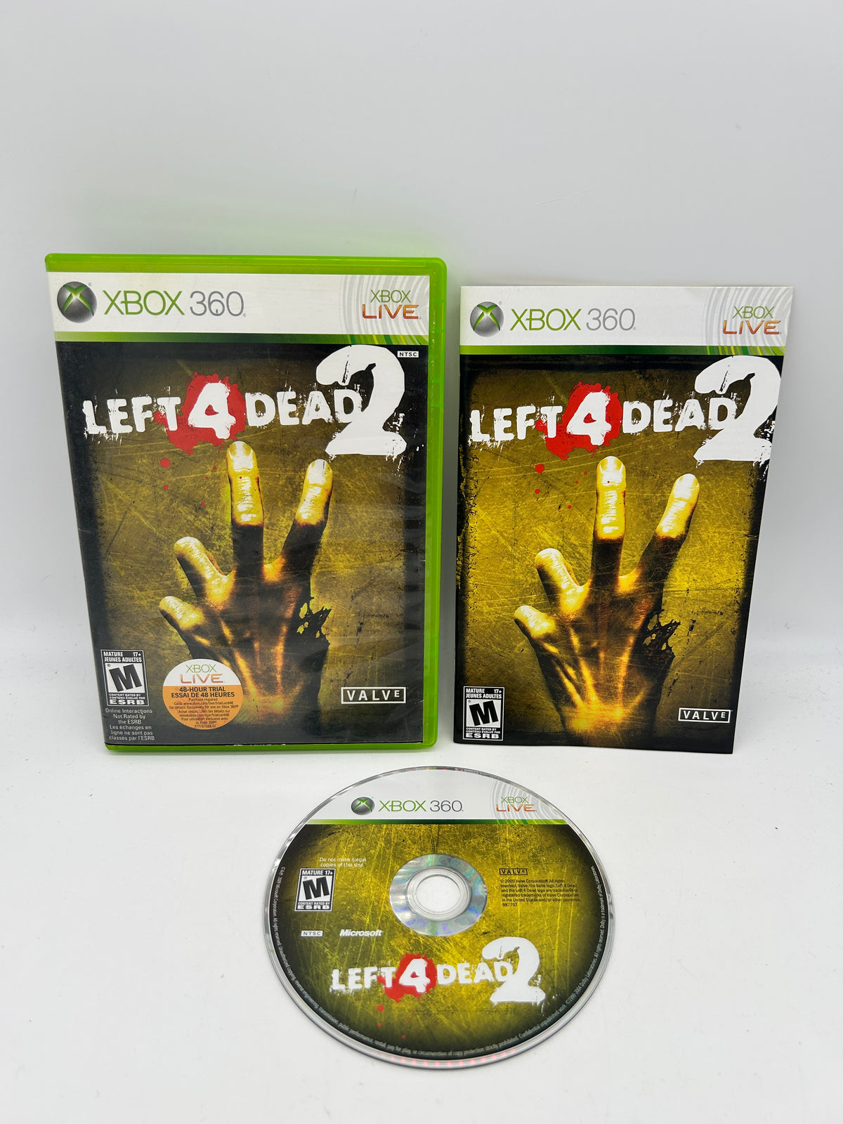 PiXEL-RETRO.COM : MICROSOFT XBOX 360 COMPLETE CIB BOX MANUAL GAME NTSC LEFT 4 DEAD 2