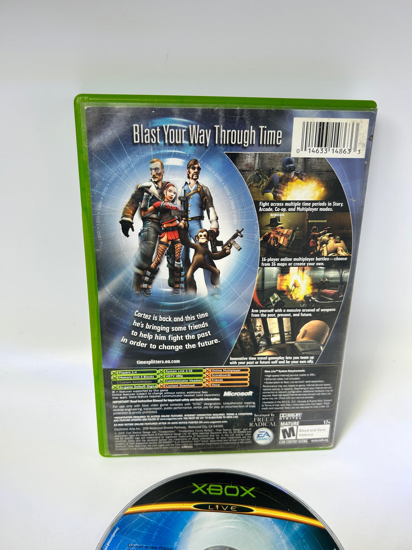 MiCROSOFT XBOX ORiGiNAL | TiMESPLiTTERS FUTURE PERFECT