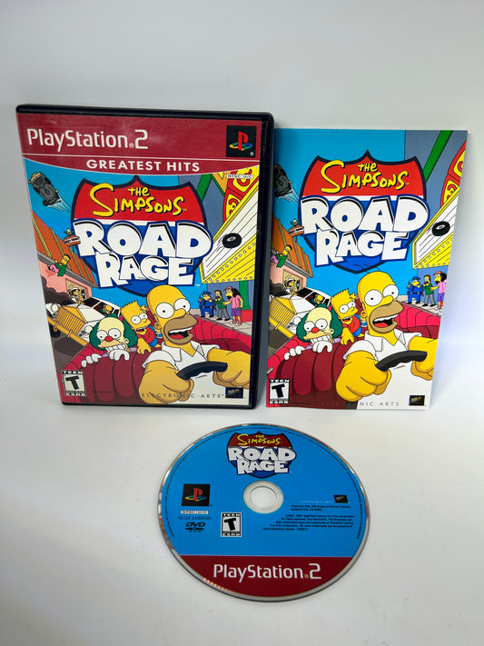 PiXEL-RETRO.COM : SONY PLAYSTATION 2 (PS2) COMPLET CIB BOX MANUAL GAME NTSC THE SIMPSONS ROAD RAGE