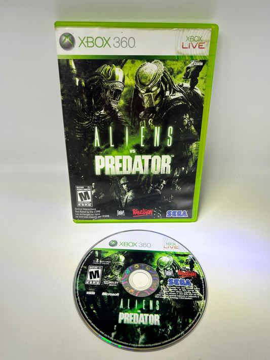 PiXEL-RETRO.COM : MICROSOFT XBOX 360 COMPLETE CIB BOX MANUAL GAME NTSC ALIENS VS PREDATOR