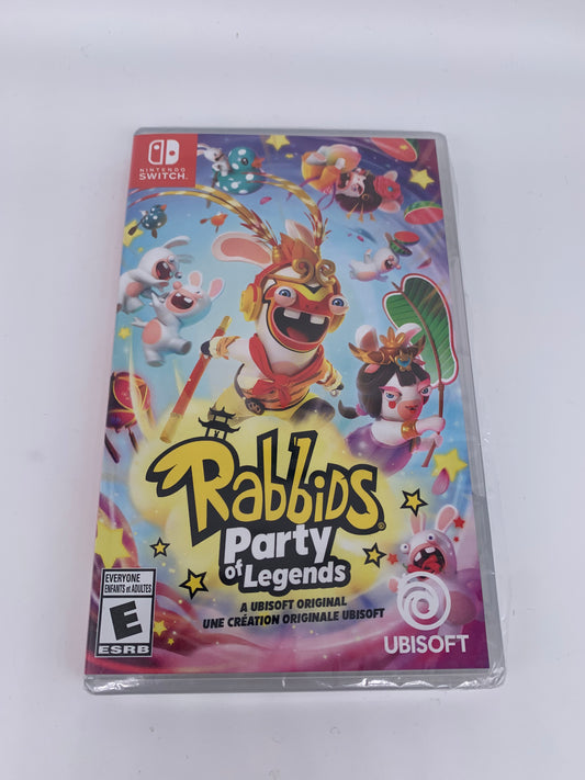 PiXEL-RETRO.COM : NINTENDO SWITCH NEW SEALED IN BOX COMPLETE MANUAL GAME NTSC RABBIDS PARTY OF LEGENDS