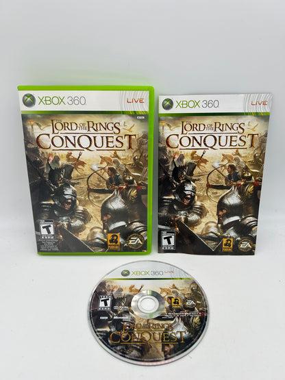 PiXEL-RETRO.COM : MICROSOFT XBOX 360 COMPLETE CIB BOX MANUAL GAME NTSC THE LORD OF THE RINGS CONQUEST