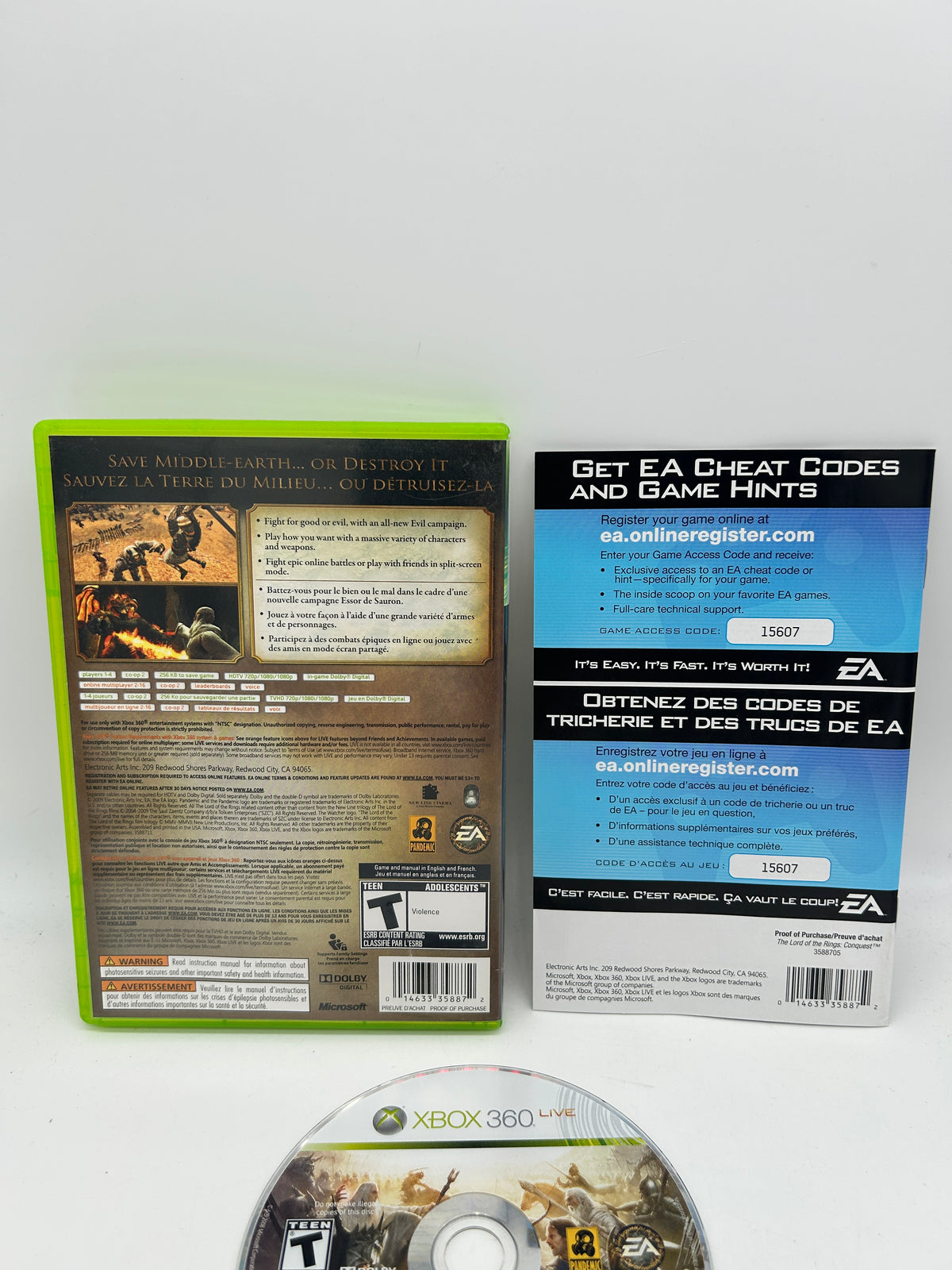 MiCROSOFT XBOX 360 | THE LORD OF THE RiNGS CONQUEST