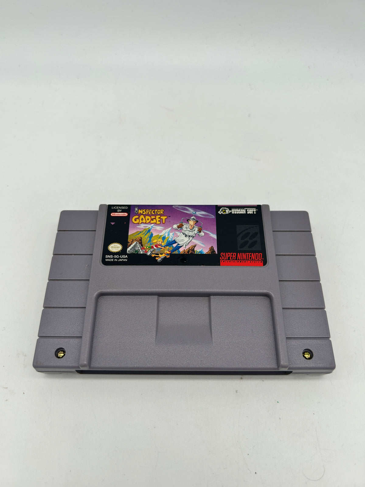 PiXEL-RETRO.COM : SUPER NINTENDO NES (SNES) GAME NTSC INSPECTOR GADGET