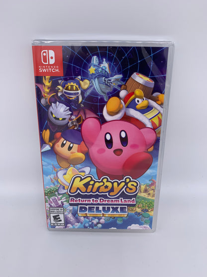 PiXEL-RETRO.COM : NINTENDO SWITCH NEW SEALED IN BOX COMPLETE MANUAL GAME NTSC KIRBY'S RETURN TO DREAM LAND DELUXE