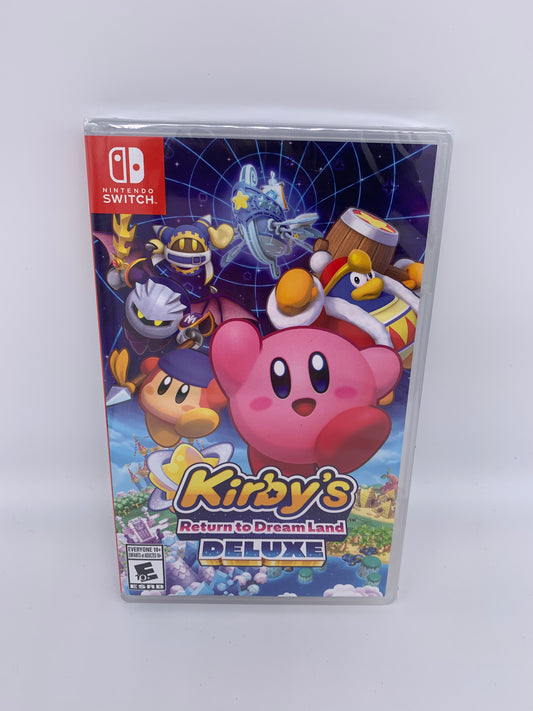 PiXEL-RETRO.COM : NINTENDO SWITCH NEW SEALED IN BOX COMPLETE MANUAL GAME NTSC KIRBY'S RETURN TO DREAM LAND DELUXE