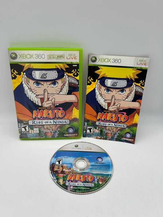 PiXEL-RETRO.COM : MICROSOFT XBOX 360 COMPLETE CIB BOX MANUAL GAME NTSC NARUTO RISE OF A NINJA