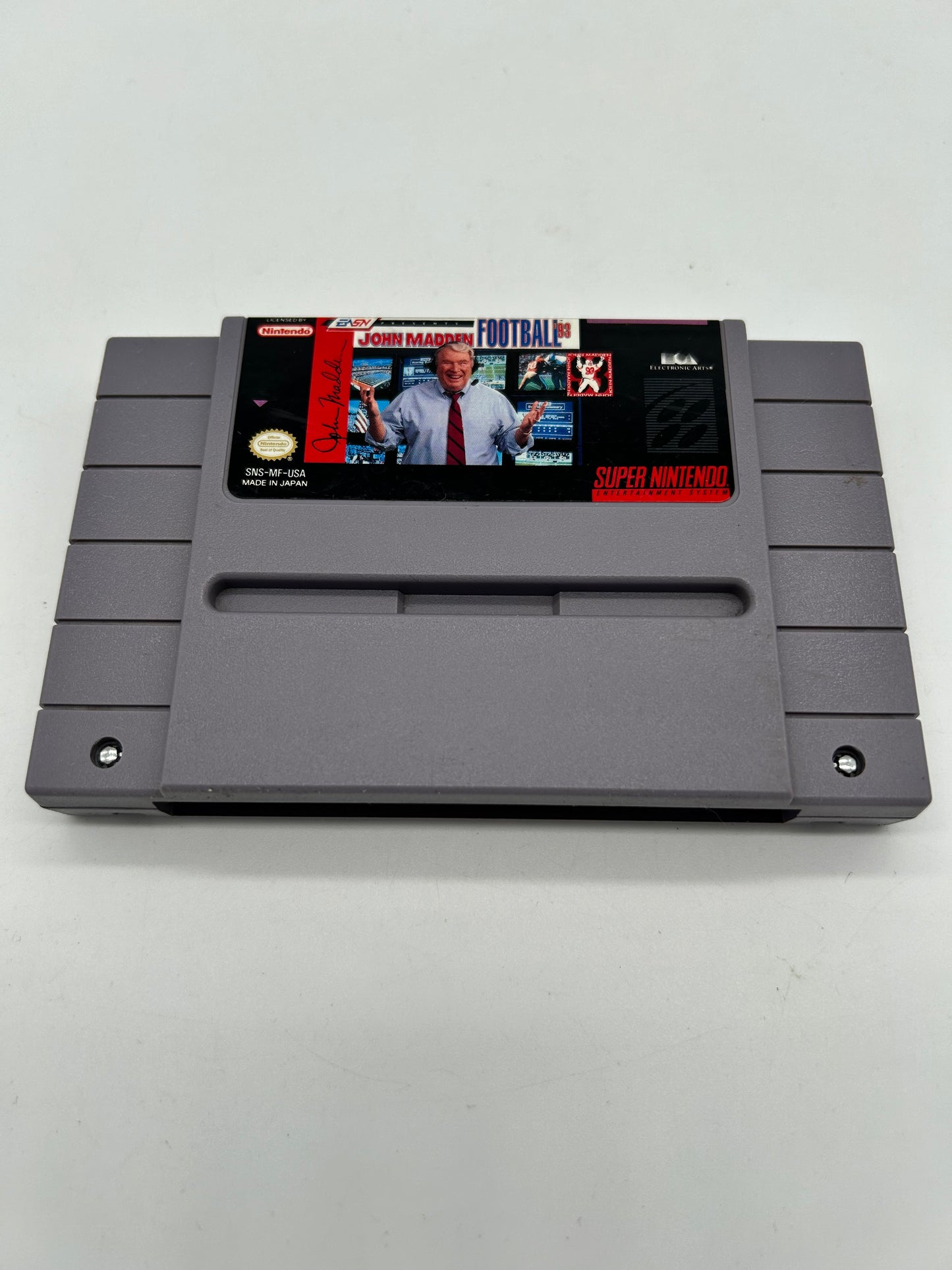 PiXEL-RETRO.COM : SUPER NINTENDO NES (SNES) GAME NTSC JOHN MADDEN FOOTBALL 93