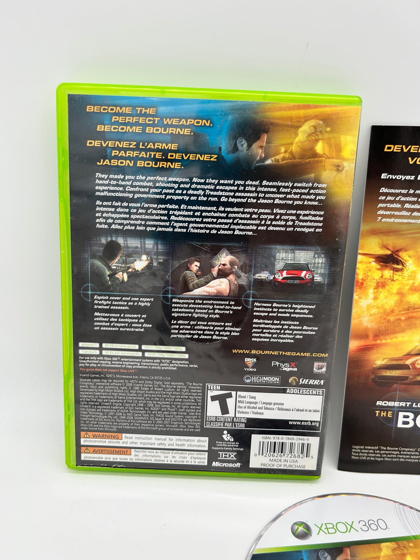 Microsoft XBOX 360 | ROBERT LUDLUMS THE BOURNE CONSPiRACY