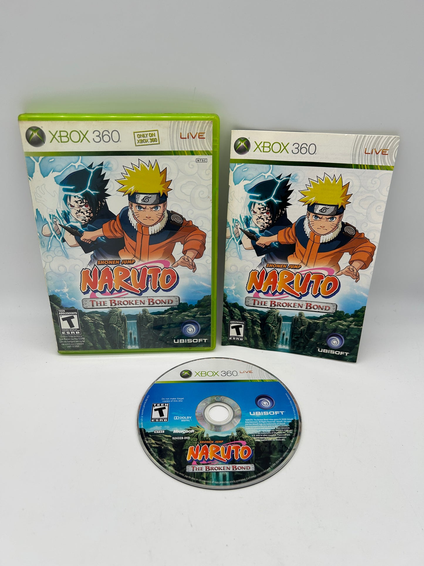 PiXEL-RETRO.COM : MICROSOFT XBOX 360 COMPLETE CIB BOX MANUAL GAME NTSC NARUTO THE BROKEN BOND