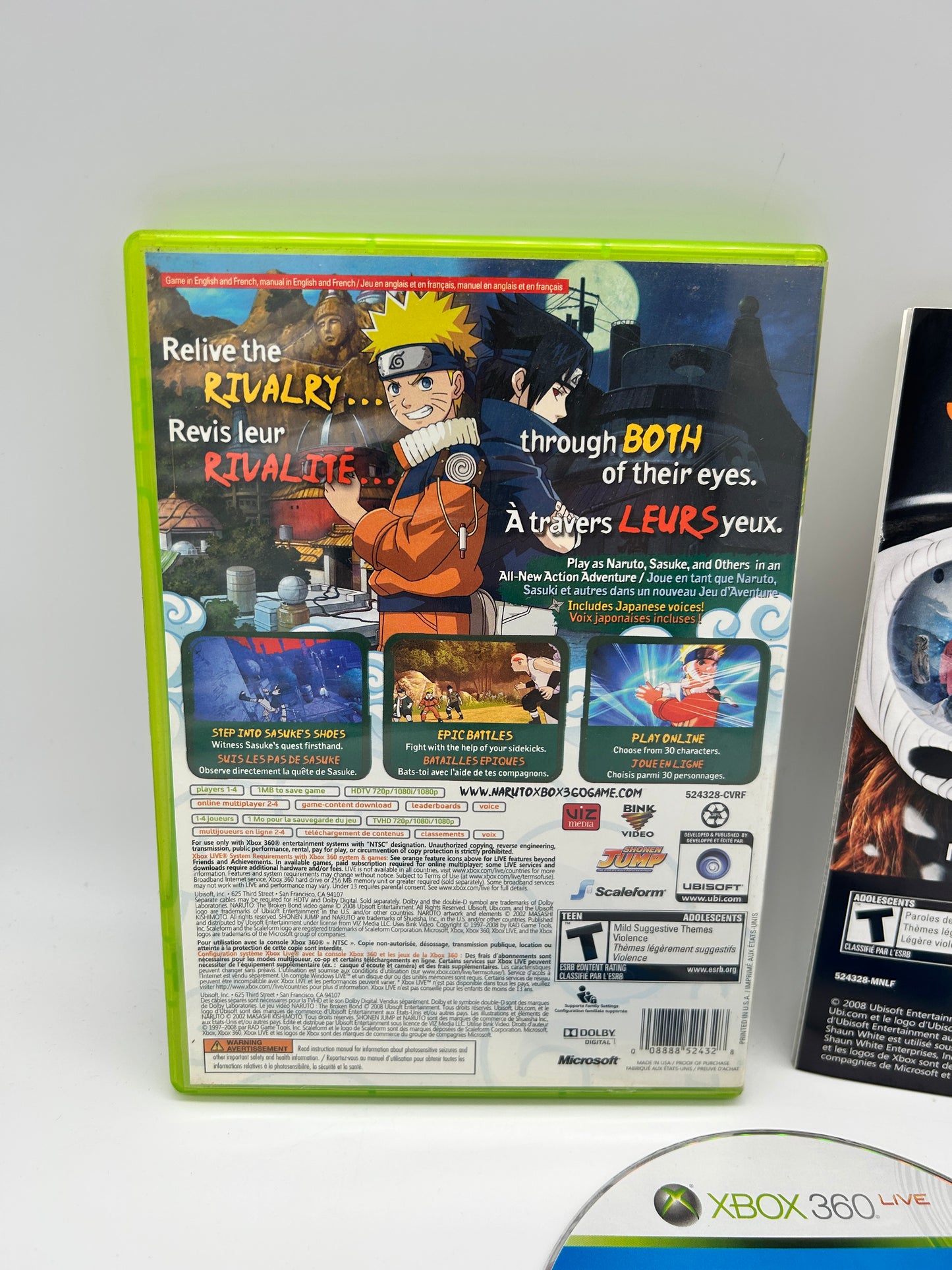MiCROSOFT XBOX 360 | NARUTO THE BROKEN BOND