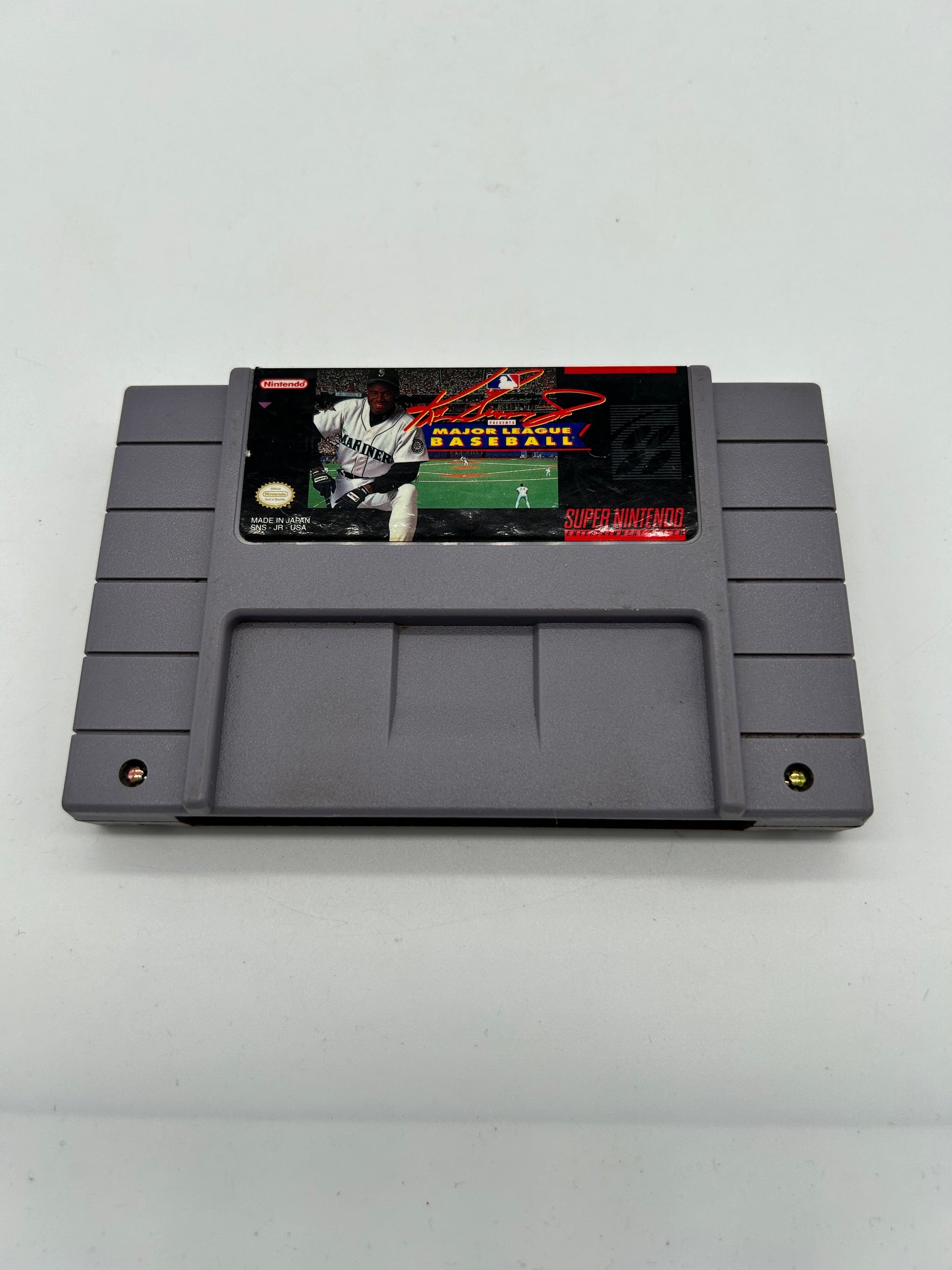 PiXEL-RETRO.COM : SUPER NINTENDO NES (SNES) GAME NTSC KEN GRIFFEY JR. PRESENTS MAJOR LEAGUE BASEBALL