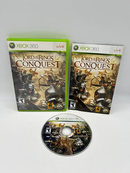 PiXEL-RETRO.COM : MICROSOFT XBOX 360 COMPLETE CIB BOX MANUAL GAME NTSC THE LORD OF THE RINGS CONQUEST