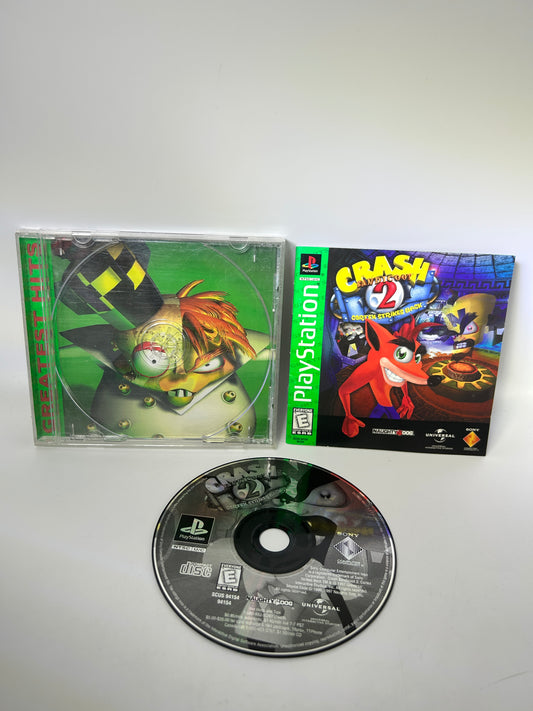 PiXEL-RETRO.COM : SONY PLAYSTATION (PS1) COMPLETE CIB BOX MANUAL GAME NTSC CRASH BANDICOOT 2 CORTEX STRIKES BACK