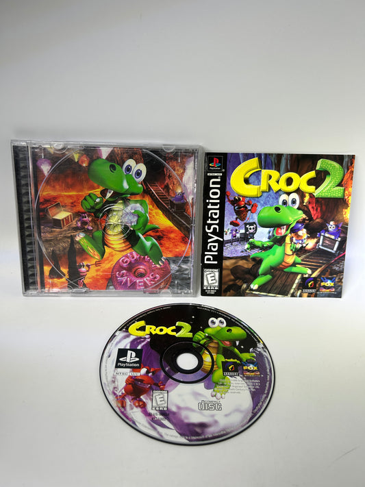 PiXEL-RETRO.COM : SONY PLAYSTATION (PS1) COMPLETE CIB BOX MANUAL GAME NTSC CROC 2