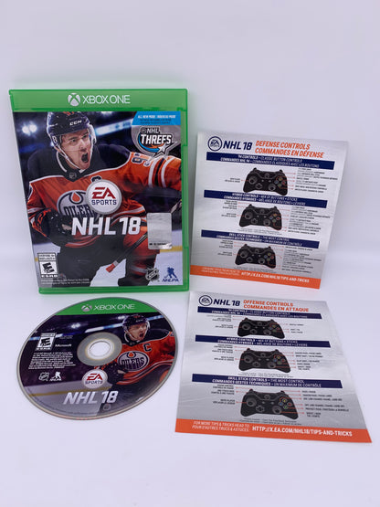 PiXEL-RETRO.COM : MICROSOFT XBOX ONE COMPLETE CIB BOX MANUAL GAME NTSC NHL 18