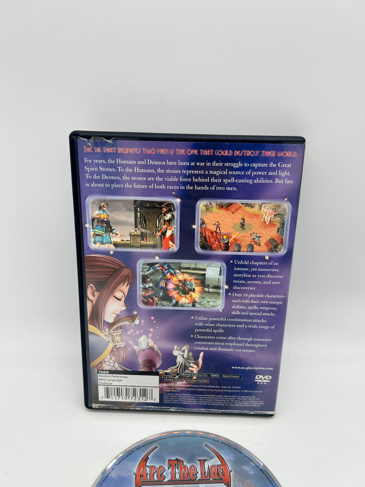 SONY PLAYSTATiON 2 [PS2] | ARC THE LAD TWiLiGHT OF THE SPiRiTS