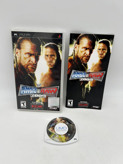 PiXEL-RETRO.COM : SONY PLAYSTATION PORTABLE (PSP) OCOMPLET CIB BOX MANUAL GAME NTSC WWE SMACKDOWN VS RAW 2009