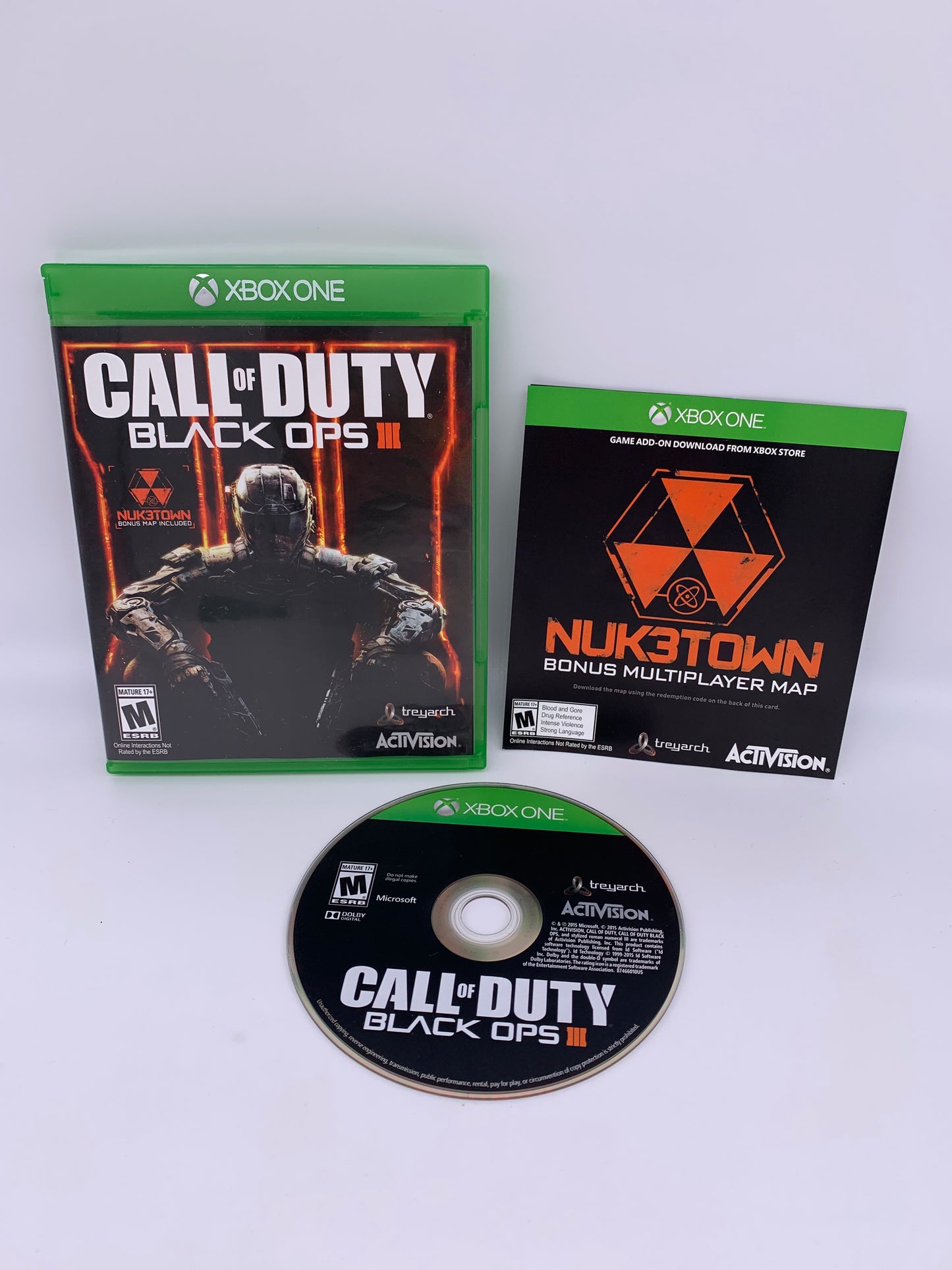 PiXEL-RETRO.COM : MICROSOFT XBOX ONE COMPLETE CIB BOX MANUAL GAME NTSC CALL OF DUTY BLACK OPS III 3