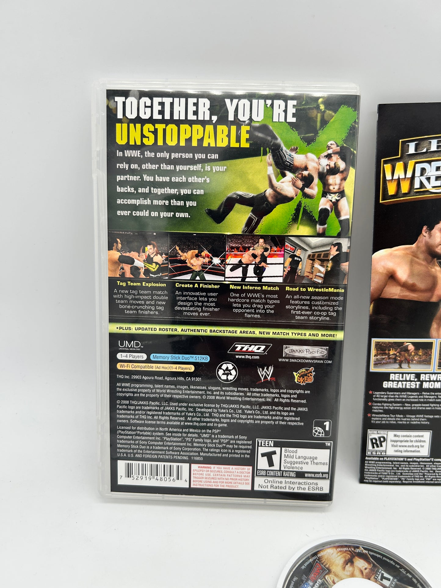 SONY PLAYSTATiON PORTABLE [PSP] | WWE SMACKDOWN VS RAW 2009