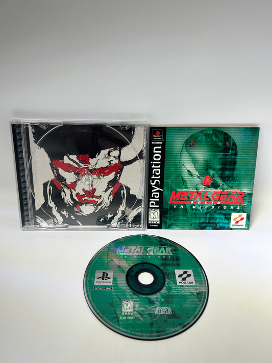 PiXEL-RETRO.COM : SONY PLAYSTATION (PS1) COMPLETE CIB BOX MANUAL GAME NTSC METAL GEAR SOLID VR MISSIONS