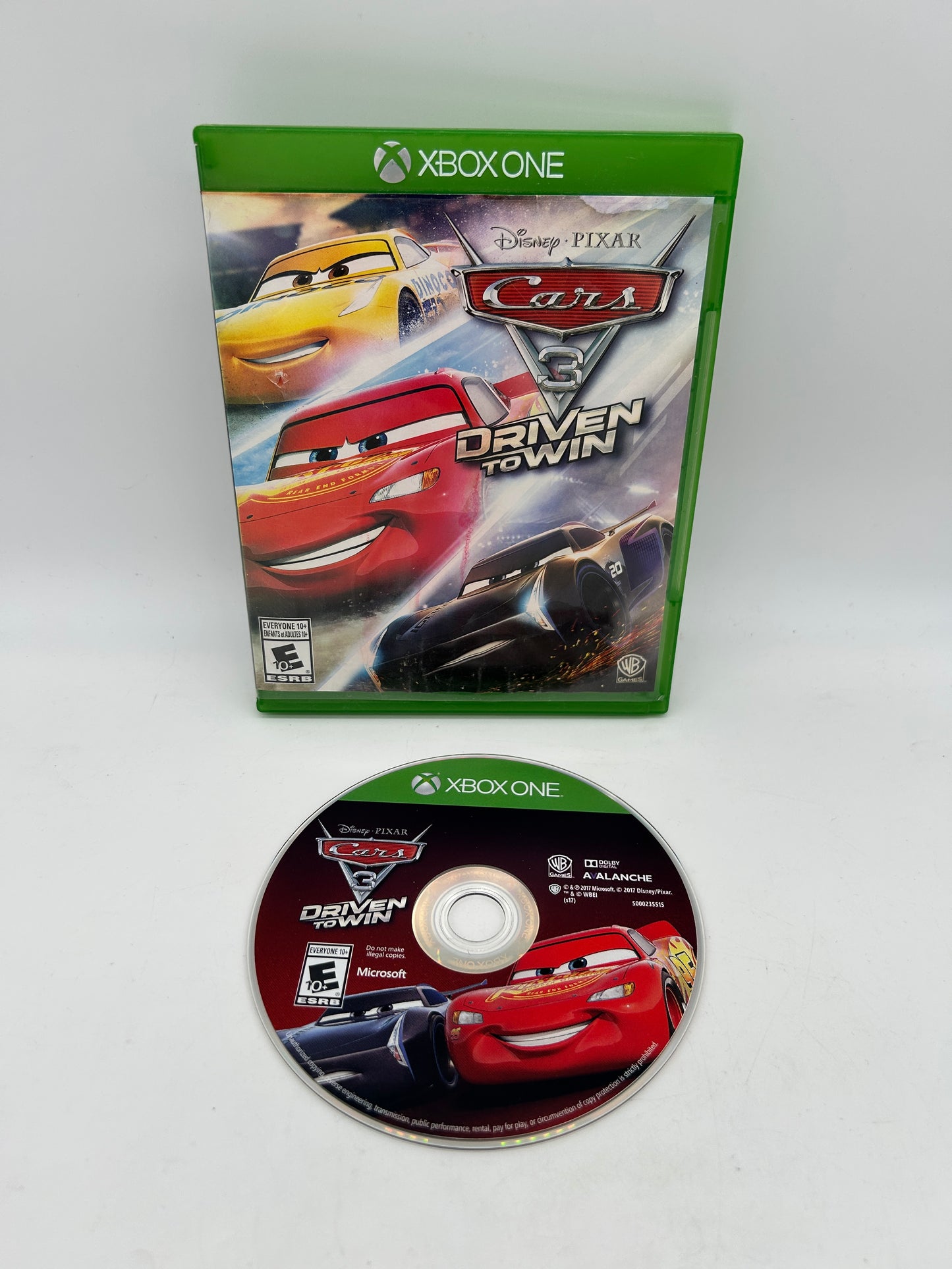 PiXEL-RETRO.COM : MICROSOFT XBOX ONE COMPLETE CIB BOX MANUAL GAME NTSC CARS 3 DRIVEN TO WIN