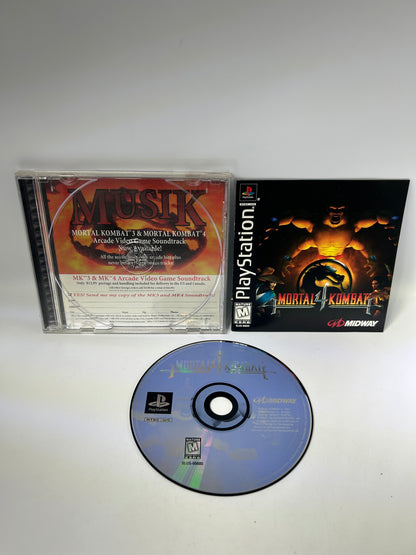PiXEL-RETRO.COM : SONY PLAYSTATION (PS1) COMPLETE CIB BOX MANUAL GAME NTSC MORTAL KOMBAT 4