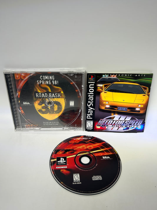PiXEL-RETRO.COM : SONY PLAYSTATION (PS1) COMPLETE CIB BOX MANUAL GAME NTSC NEED FOR SPEED III HOT PURSUIT