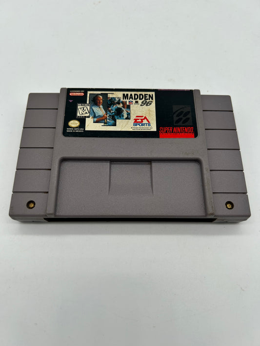 PiXEL-RETRO.COM : SUPER NINTENDO NES (SNES) GAME NTSC NFL MADDEN 96