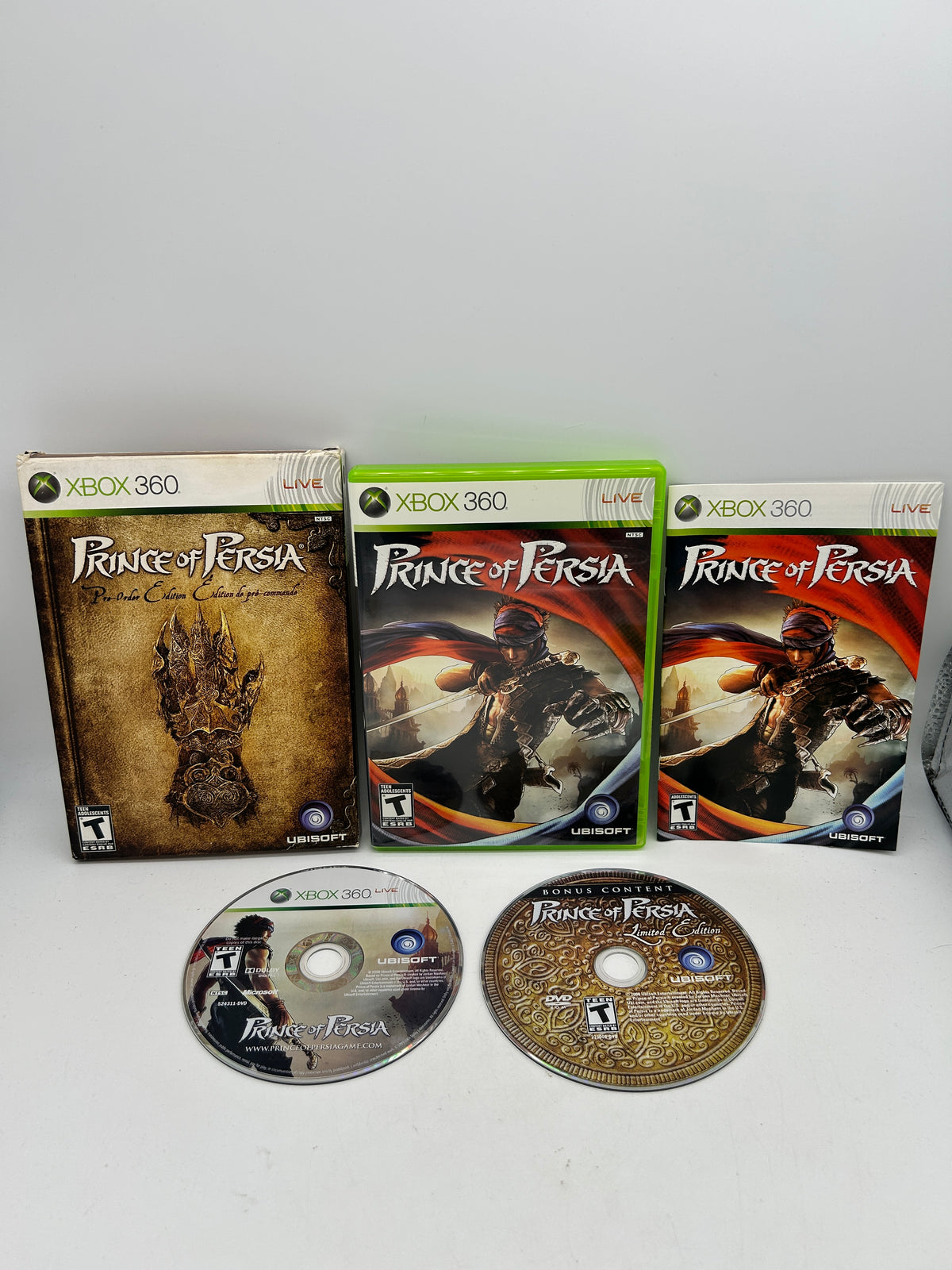 PiXEL-RETRO.COM : MICROSOFT XBOX 360 COMPLETE CIB BOX MANUAL GAME NTSC PRINCE OF PERSIA PRE-ORDER EDITION