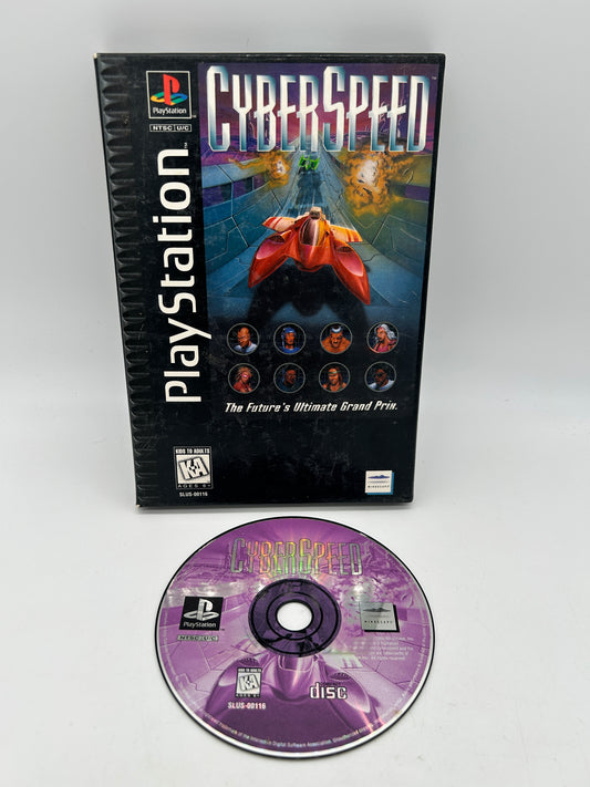 PiXEL-RETRO.COM : SONY PLAYSTATION (PS1) COMPLETE CIB BOX MANUAL GAME NTSC CYBERSPEED LONG BOX