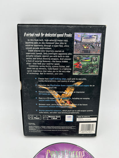 SONY PLAYSTATiON [PS1] | CYBERSPEED | LONG BOX