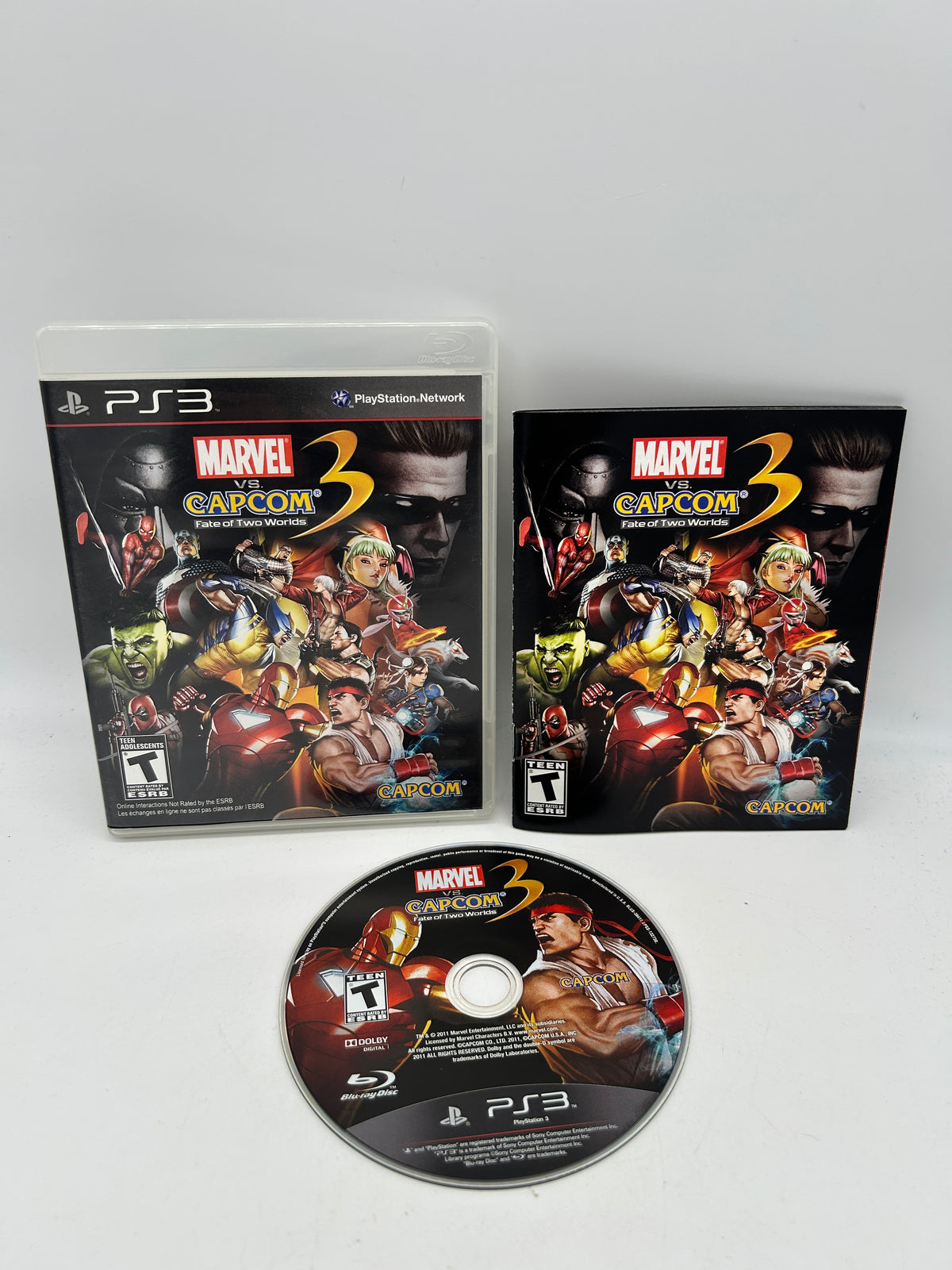 PiXEL-RETRO.COM : SONY PLAYSTATION 3 (PS3) COMPLET CIB BOX MANUAL GAME NTSC MARVEL VS CAPCOM 3 FATE OF TWO WORLDS