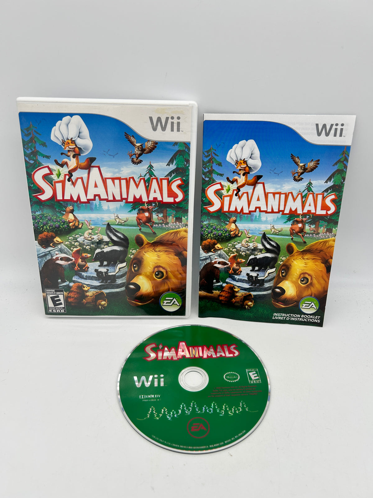 PiXEL-RETRO.COM : NINTENDO WII COMPLET CIB BOX MANUAL GAME NTSC SIM ANIMALS