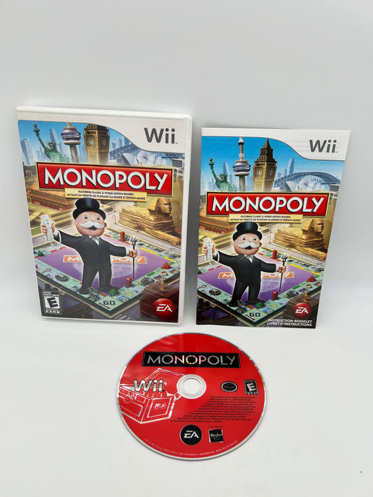 PiXEL-RETRO.COM : NINTENDO WII COMPLET CIB BOX MANUAL GAME NTSC MONOPOLY