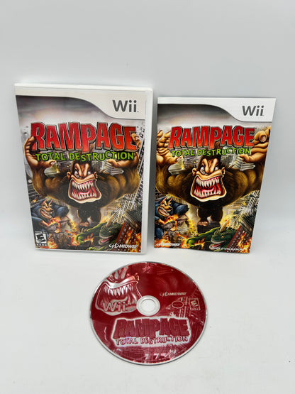 PiXEL-RETRO.COM : NINTENDO WII COMPLET CIB BOX MANUAL GAME NTSC  RAMPAGE TOTAL DESTRUCTION