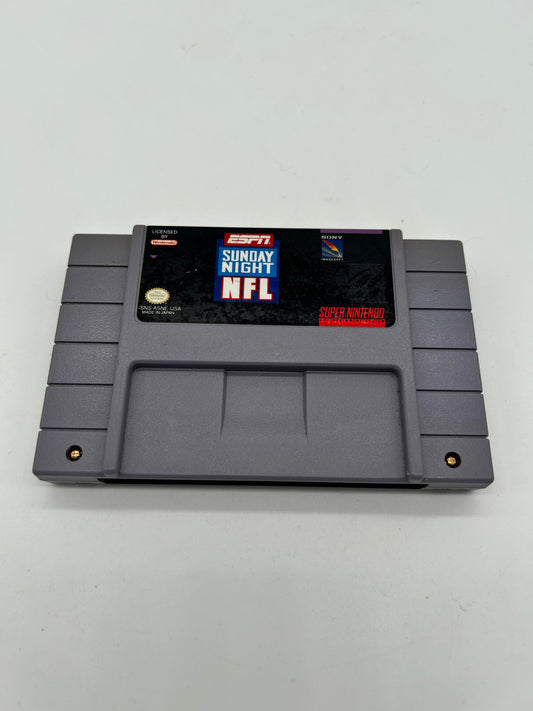 PiXEL-RETRO.COM : SUPER NINTENDO NES (SNES) GAME NTSC ESPN SUNDAY NIGHT NFL