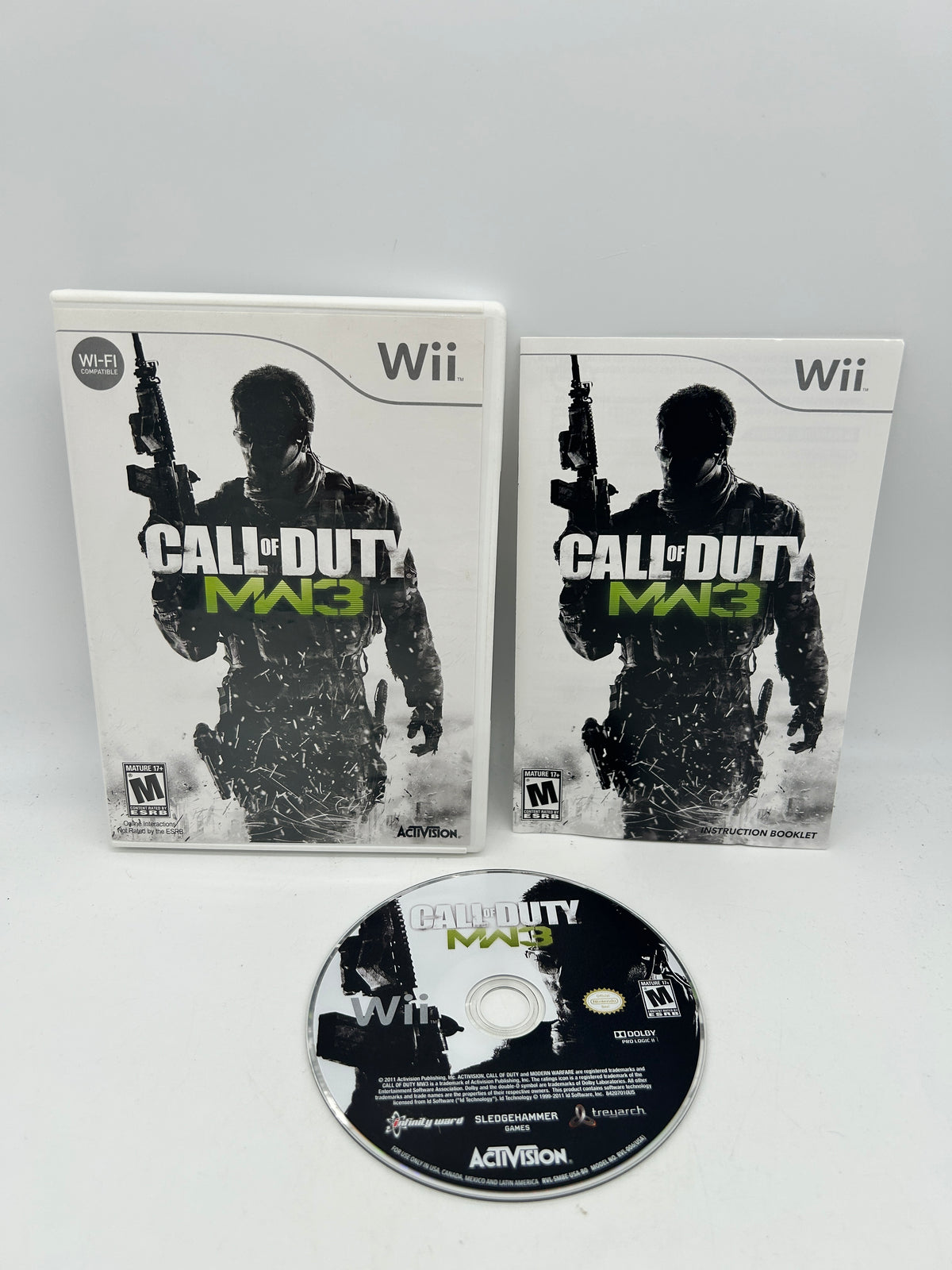 PiXEL-RETRO.COM : NINTENDO WII COMPLET CIB BOX MANUAL GAME NTSC CALL OF DUTY MODERN WARFARE 3