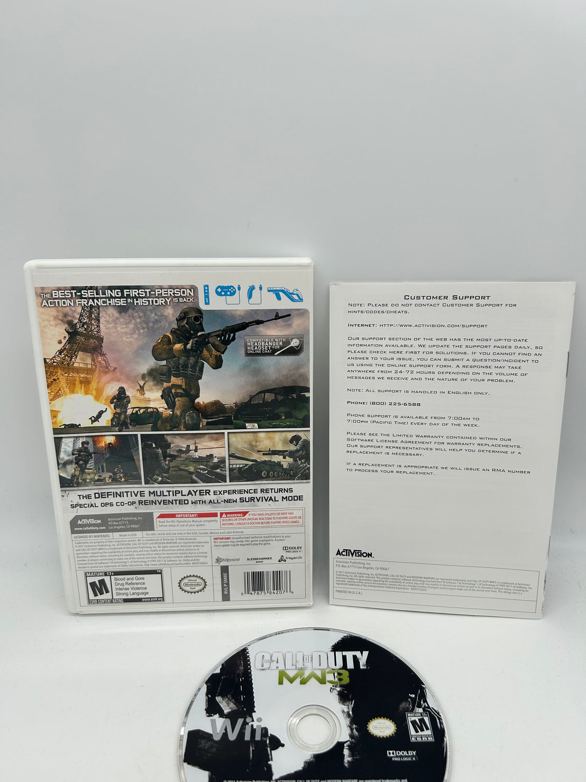 NINTENDO WII | CALL OF DUTY MODERN WARFARE 3