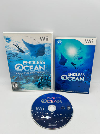 PiXEL-RETRO.COM : NINTENDO WII COMPLET CIB BOX MANUAL GAME NTSC ENDLESS OCEAN