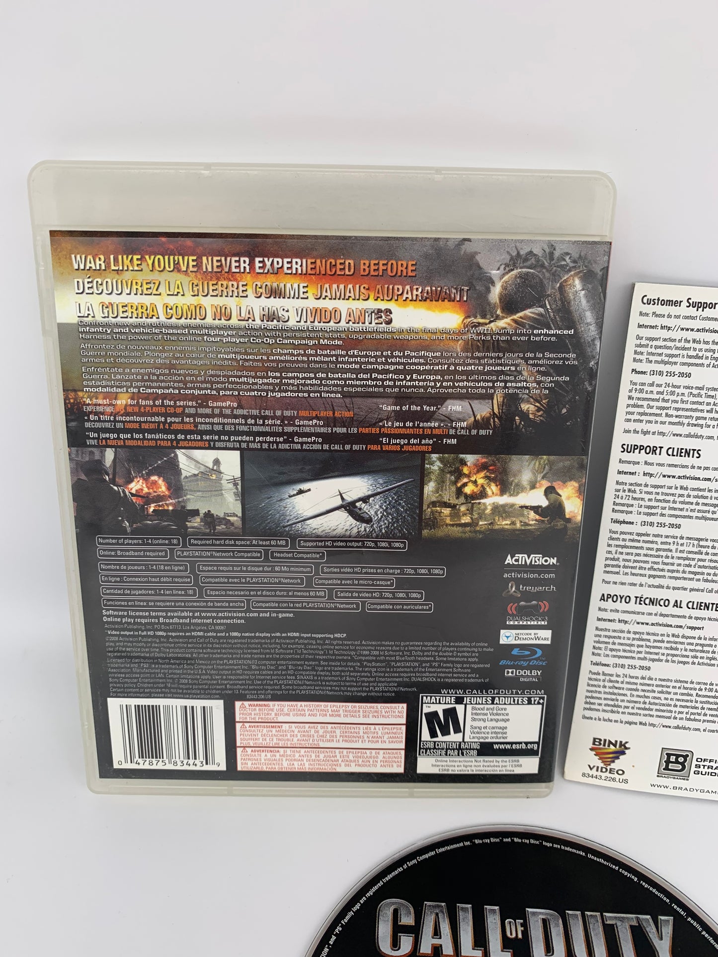 SONY PLAYSTATiON 3 [PS3] | CALL OF DUTY WORLD AT WAR